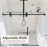 44"-48"W*76" H Frameless Single Sliding Shower Door