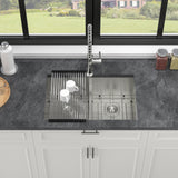 Double Bowl(50/50) Undermount Sink- 30"x19"x10" Double Bowl Kitchen Sink
