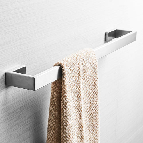 24" Matte Black Wall Mounted Towel Bar Heavy Duty