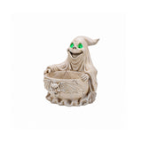 Halloween Ghost Storage Bowl Figurine, Spooky Candy Dish with LED Light for Hall