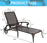 Aluminum Outdoor Chair Brown