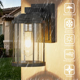 Outdoor Wall Sconces 2 Pack, Exterior Light Lantern Fixtures