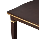 Solid Wood Dining Set Espresso