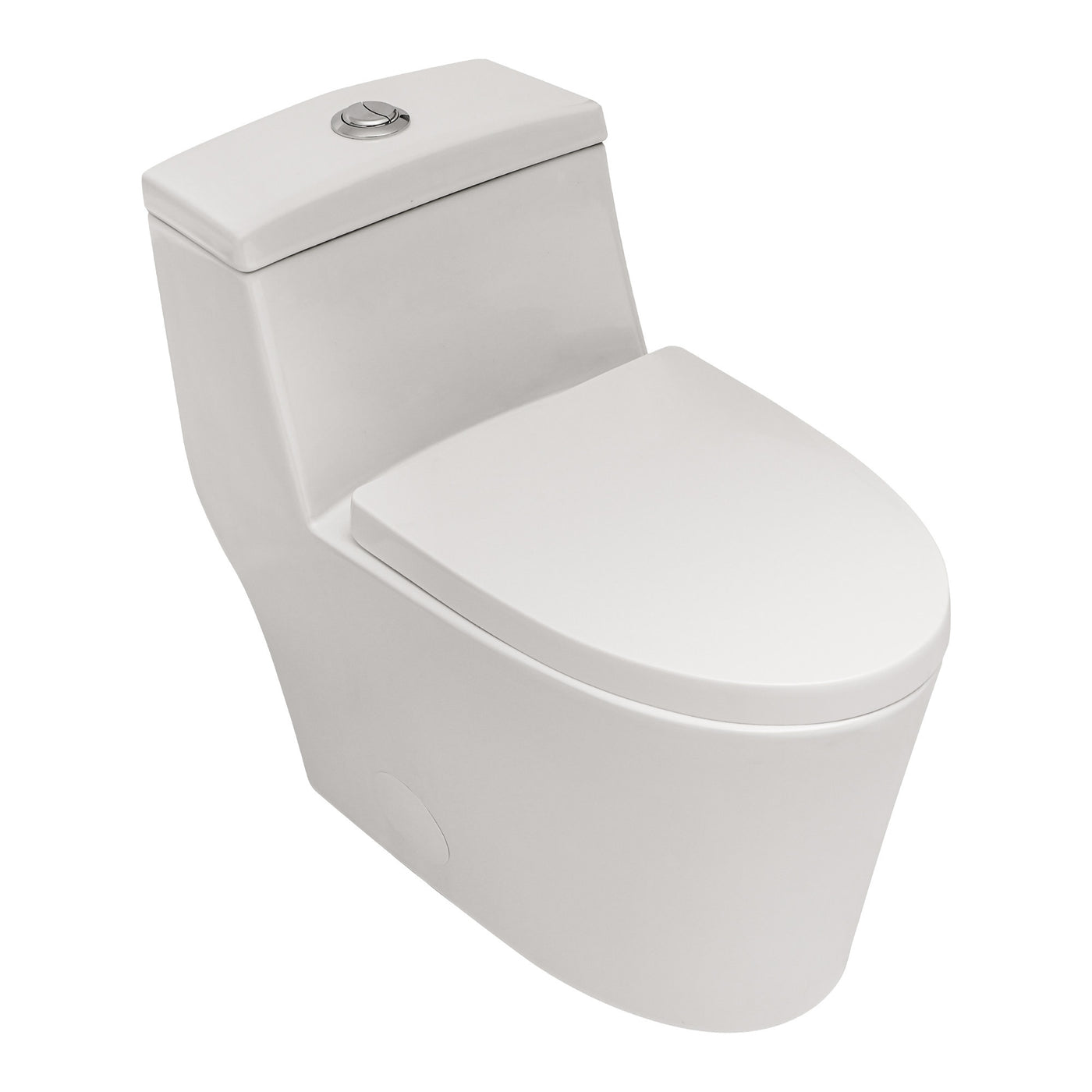 Modern Ceramic Dual Flush Soft Close One-Piece Toilet