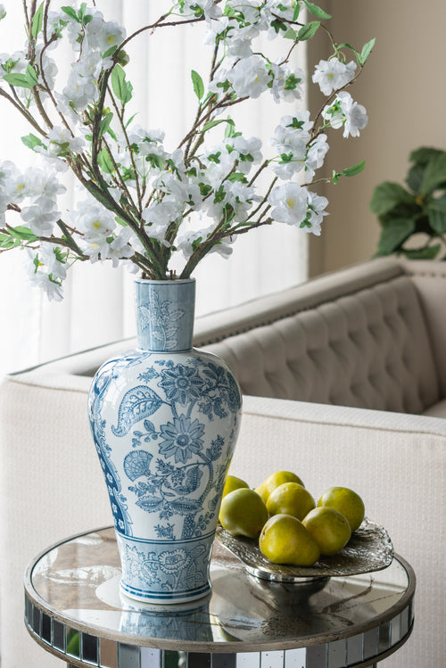Blue and White Porcelain Flower Vase 8.1x16.9