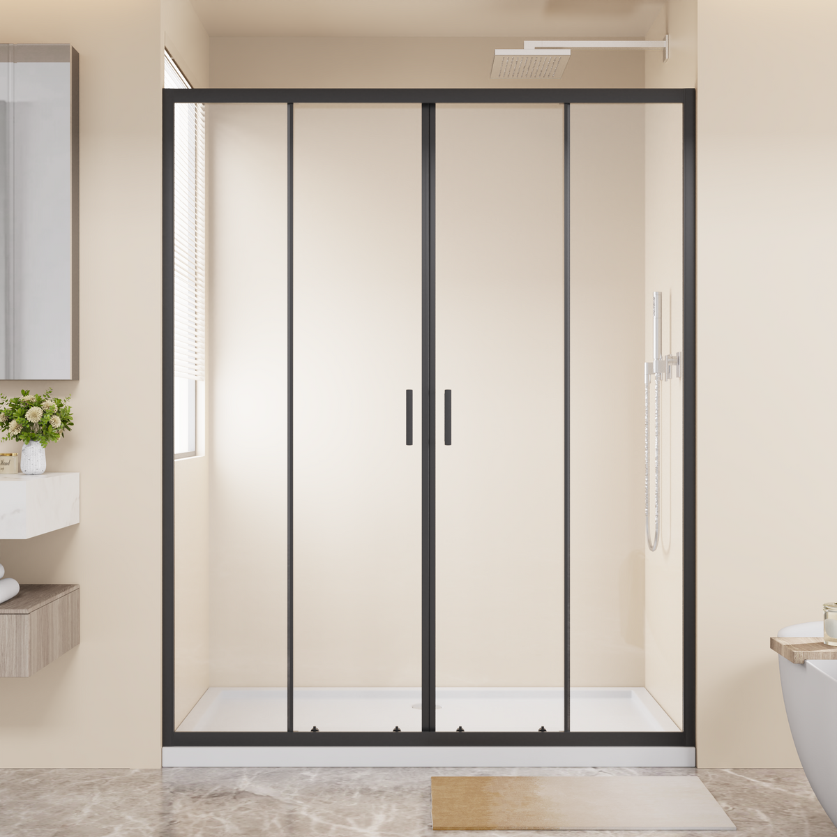 Framed Shower Sliding Door 60"x72"