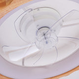 20" Plum Blossom Flush Mount Ceiling Fans with Lights and Remote