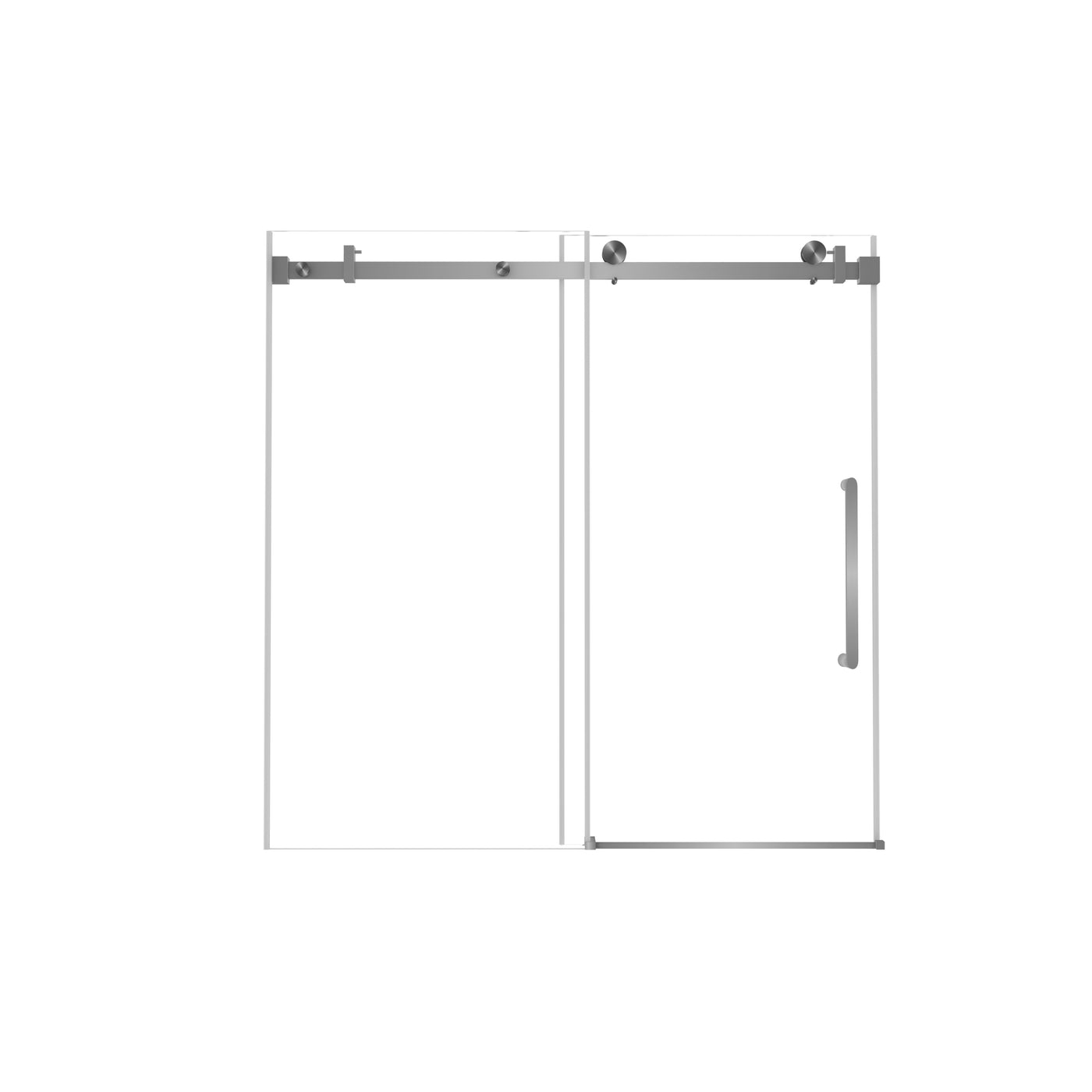 Frameless Single Sliding Shower Door 56-60"W x 60"H Tempered Glass