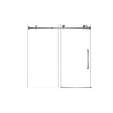 Frameless Single Sliding Shower Door 56-60"W x 60"H Tempered Glass