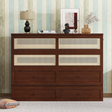 Queen Size Pine Wood Murphy Bed with Storage Drawer