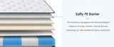 Queen Size 10 Inch Hybrid Mattress Pocketed Innerspring Medium Firm