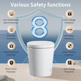Tankless Smart Toilet With Bidet Built In, One-piece, Auto Flush