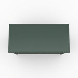 3-Drawer Engineered Wood Nightstand Green