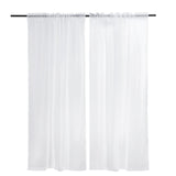 Sheer Curtains 42"W x 84"L 2 Panel Rod Pocket Polyester