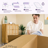 Twin-XL Cooling Gel Hybrid Mattress 10 Inch Grey Foam Spring
