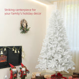 HOMCOM 9ft Tall Artificial Christmas Tree, Unlit Xmas Tree with 2132 Branch Tips