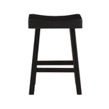 Solid Wood Bar Table Set Black