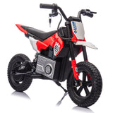 24V Kids Ride On Electric Toy Motocross Motorcycle,200W High Speed Hub Motor,Rea