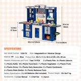 Christmas Gift! Kitchen Playset Kids Pretend Cooking Play Toy 74 Piece Accessori