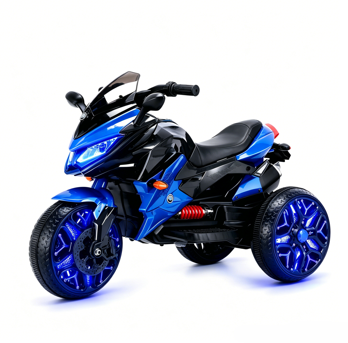 Kids Motorcycle Ride-On Motorcycle 3-Wheels Battery Powered Motorbike  Rechargea