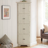 4-Tier 72" Corner Kitchen Pantry Storage Cabinet