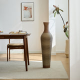 Hand-Woven PVC Rattan Floor Vase, 39.3 Inch Tall Decorative Vase