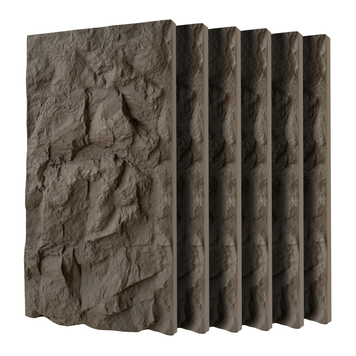 3D Faux Stone Wall Panels, 6 PCS PU Wainscoting Panel for Interior Wall Decor