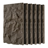 3D Faux Stone Wall Panels, 6 PCS PU Wainscoting Panel for Interior Wall Decor