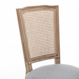 Set of 2 Solid Wood Dining Chair Grey