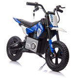 24V Kids Ride On Electric Toy Motocross Motorcycle,200W High Speed Hub Motor,Rea