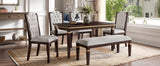 Solid Wood Dining Set Espresso