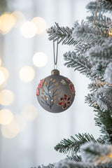 Glass Christmas Ball Ornaments Set of 12 Holiday Decorations
