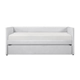 Daybed with Trundle Engineered Wood Gray