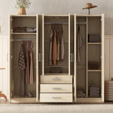 Engineered Wood Dresser Natural 71"
