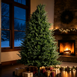 7 FT Realistic PE/PVC Hybrid Christmas Tree with Fresh Pine Scent, 51.96' Full S