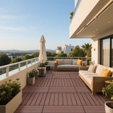 DIY Interlocking Decking Floor Tiles Dark Gray 24 Pieces