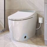 Smart Toilet One Piece Heated Seat Automatic Flush White