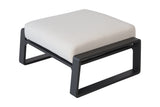 Aluminum Ottoman Beige/Brown