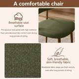 Set of 2 Metal Dining Chair Green