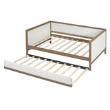 Full Upholstered Trundle Bed