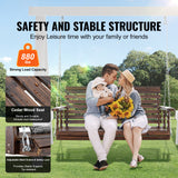Wood Outdoor Bench Brown