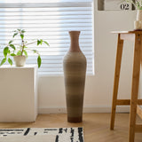 Hand-Woven PVC Rattan Floor Vase, 39.3 Inch Tall Decorative Vase