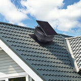 12' Solar Roof Vent Fan 42W Dual Power Attic Exhaust 1200CFM