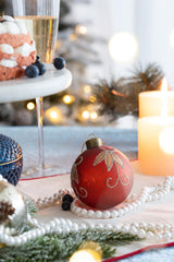 D3' Christmas Ball Ornaments, Glass Decorative Hanging Ball Christmas Tree Ornam