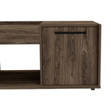 Coffee Table - Modern - Single Door Cabinet - Open Shelf
