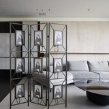 3 Panel Decorative Room Divider Screen with Photo Frames