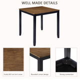 Wood Bar Table Set Beige/Black