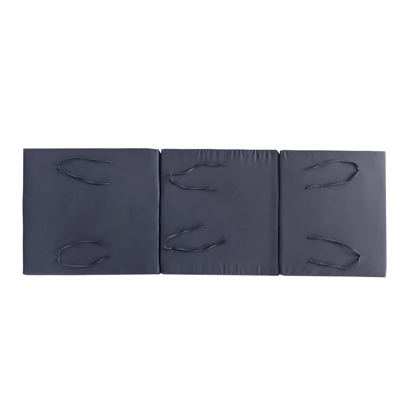 Gray Triple Fold Chaise Lounge Cushion
