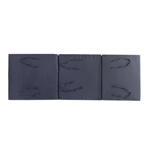 Gray Triple Fold Chaise Lounge Cushion