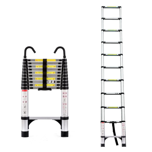 10.5ft (about 3.2m) retractable ladder, multi-functional foldable ladder